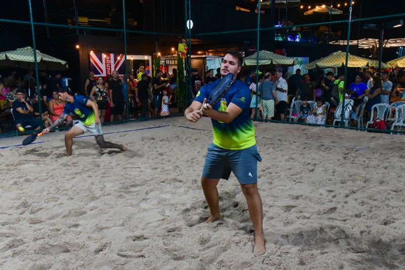 Evento esportivo na Orla de Ananindeua - Projeto Raquetes do Futuro - Beach Tênis e Tênis