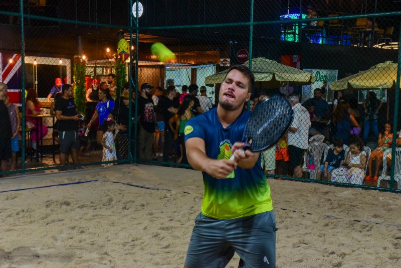 Evento esportivo na Orla de Ananindeua - Projeto Raquetes do Futuro - Beach Tênis e Tênis