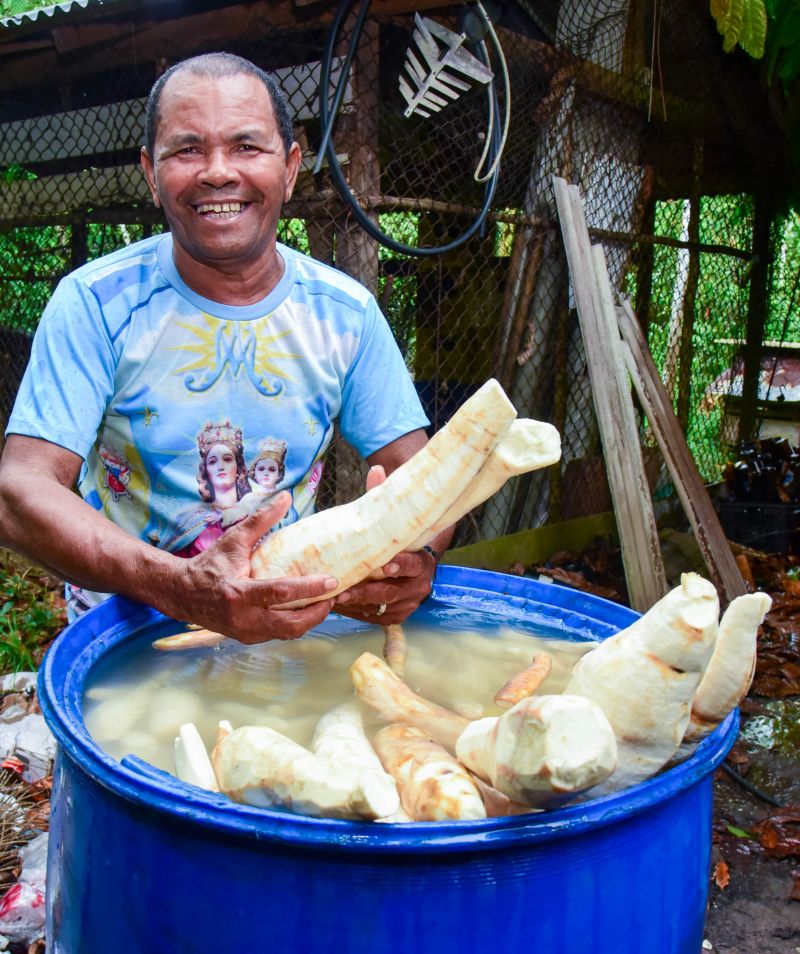 Imagens de apoio de produtores rurais do Quilombo do Abacatal, no Programa Territórios Sustentáveis em Ananindeua