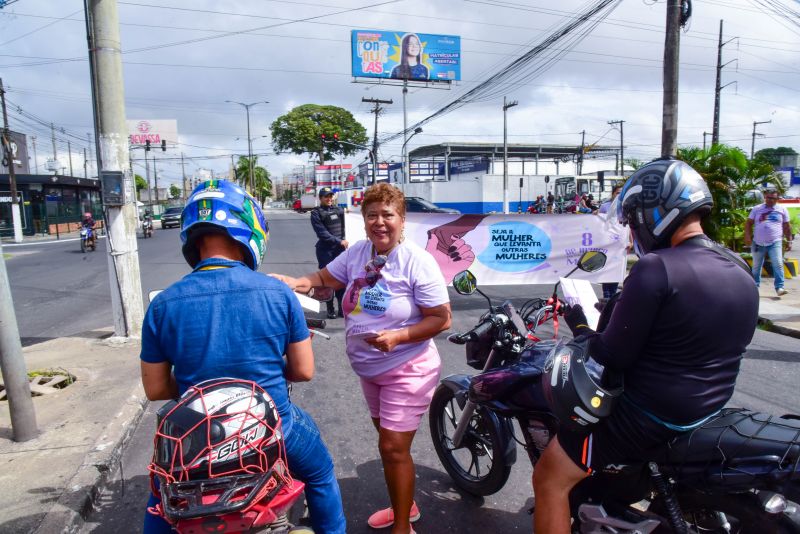 Blitz da Secretaria da Mulher na avenida 3 Corações com Mario Covas