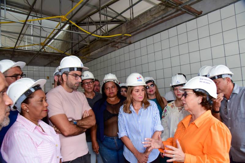 Visita técnica às obras de construção da nova creche do Curuçambá
