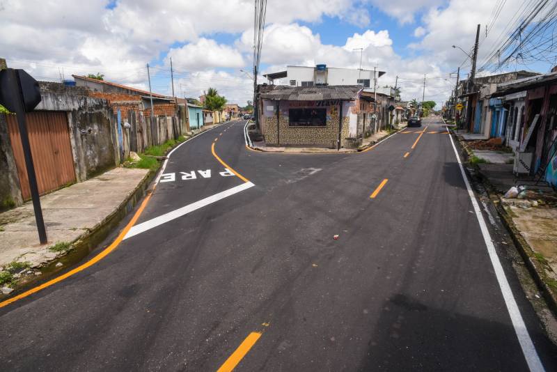 Ruas requalificadas.