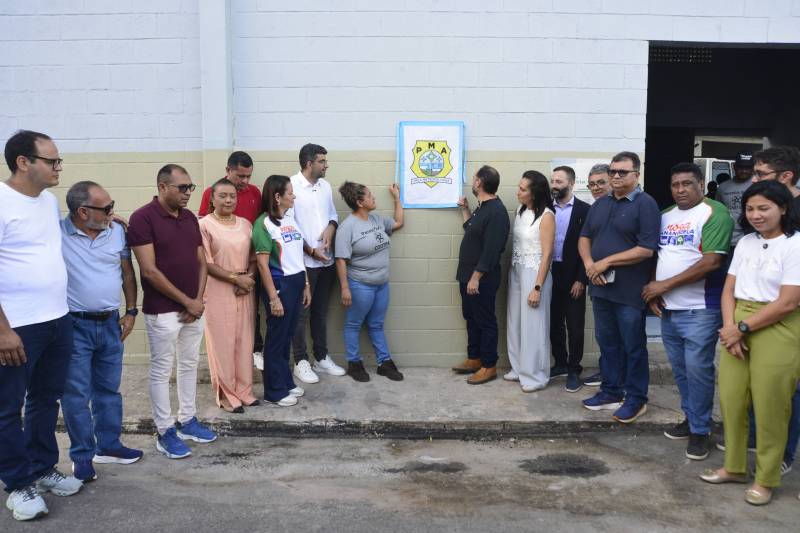 Inauguração da placa.