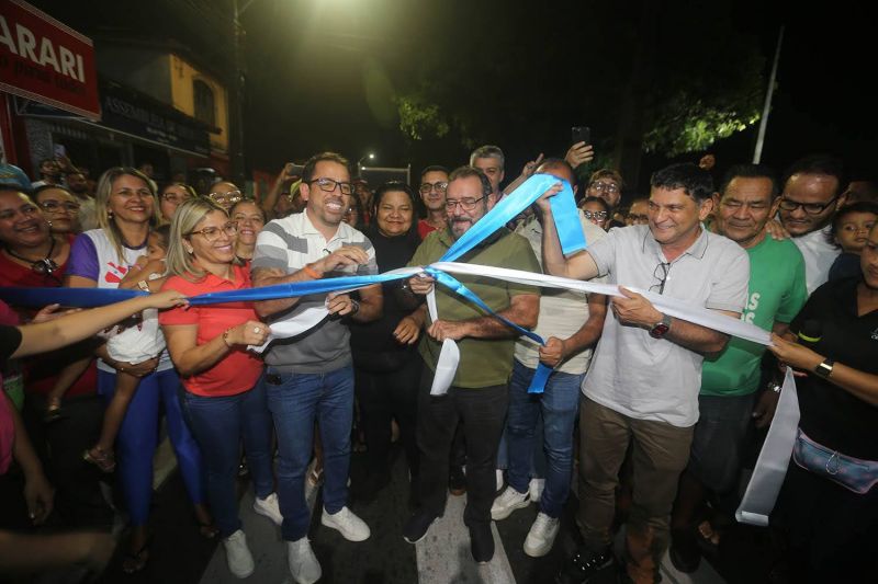 Inauguração asfáltica da Av Solimões no PAAR