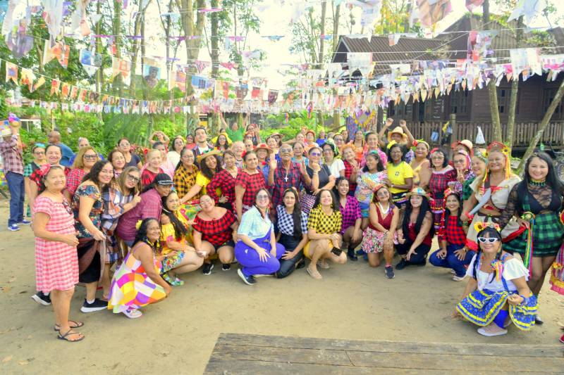 Animação tomou conta do Arraiá do Parque Seringal.