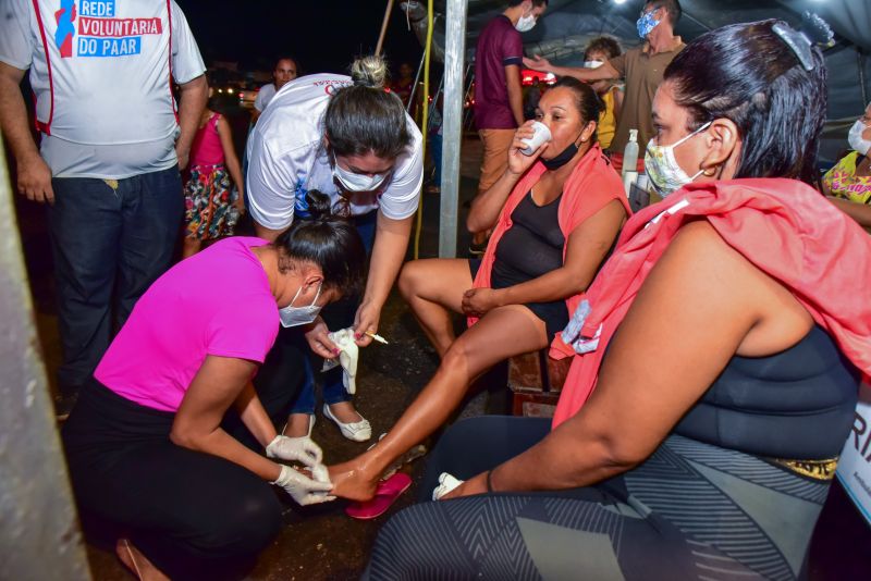 Romeiros na BR, posto de apoio Igreja Nossa Senhora Do Carmo