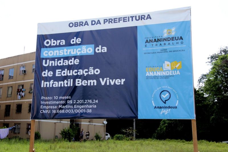 Ato de Assinatura de O.S para Construção da Unidade de Educação Infantil Bem Viver – Residencial  Viver Bem