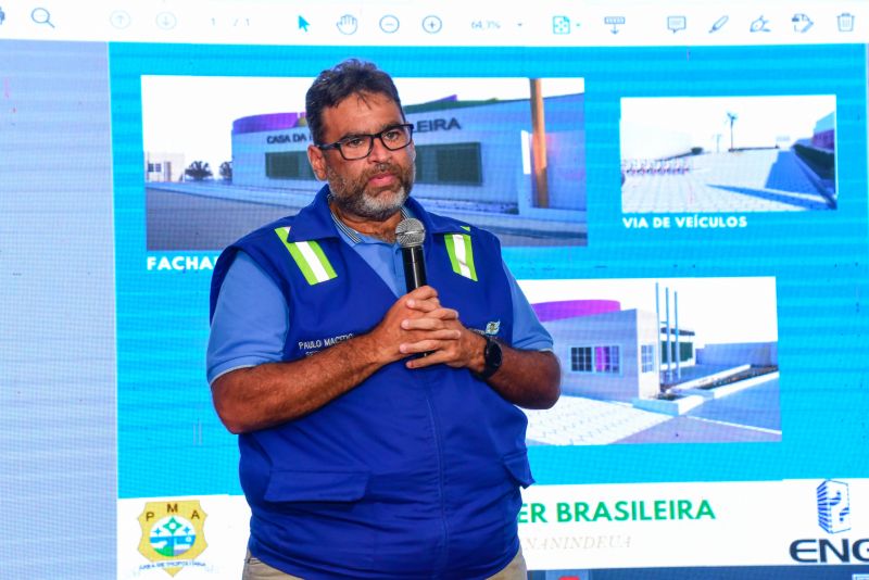 Assinatura da O.S para construção da casa da Mulher Brasileira