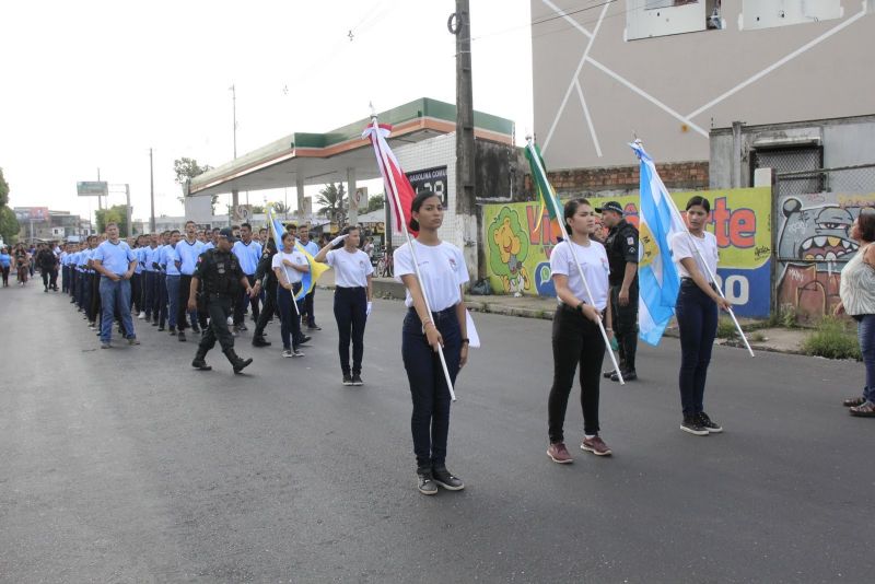 Caminhada Escolar em Alusão à Independência do Brasil lado Norte na Arterial 18