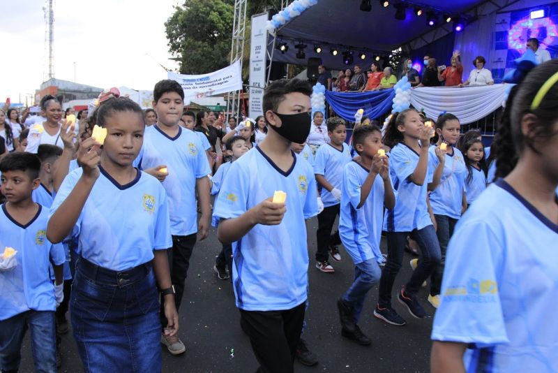 Caminhada Escolar em Alusão à Independência do Brasil lado Norte na Arterial 18