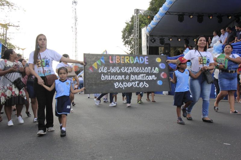 Caminhada Escolar em Alusão à Independência do Brasil lado Norte na Arterial 18