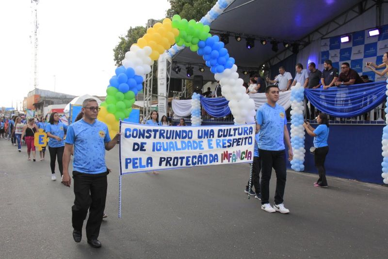 Caminhada Escolar em Alusão à Independência do Brasil lado Norte na Arterial 18