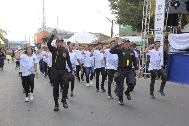 Caminhada Escolar em Alusão à Independência do Brasil lado Norte na Arterial 18