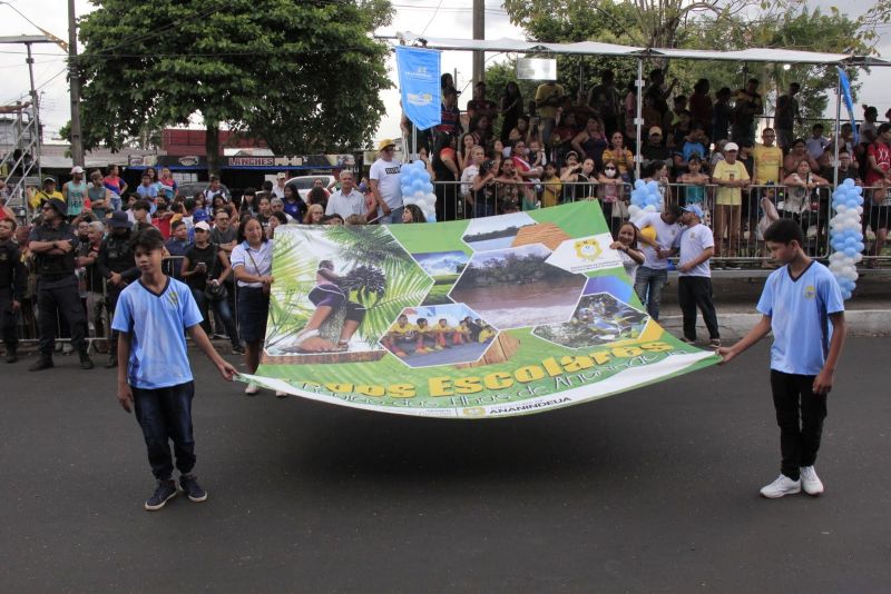 Caminhada Escolar em Alusão à Independência do Brasil lado Norte na Arterial 18