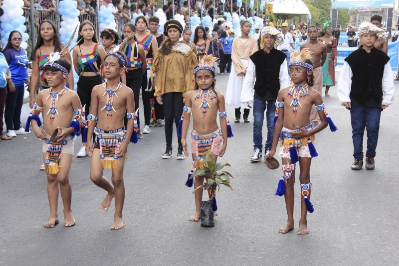 Caminhada Escolar em Alusão à Independência do Brasil lado Norte na Arterial 18