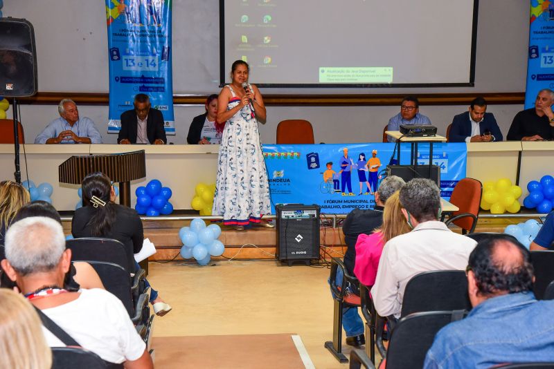 Abertura do Fórum Municipal de Trabalho, Emprego e Renda, auditório da Unama BR