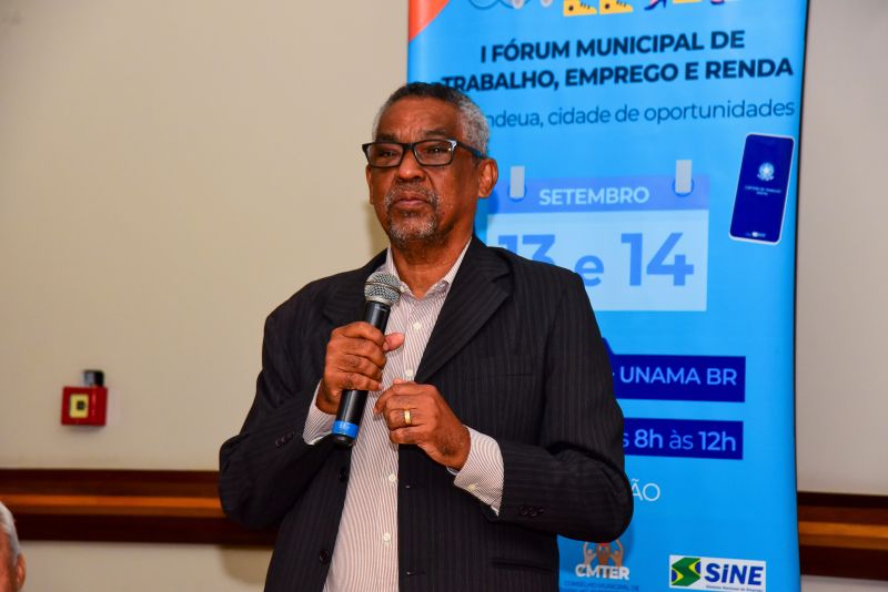 Abertura do Fórum Municipal de Trabalho, Emprego e Renda, auditório da Unama BR