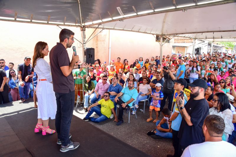 Assinatura da O.S para construção da Orla do Icuí e Apresentação do Projeto Arquitetônico no bairro Icuí