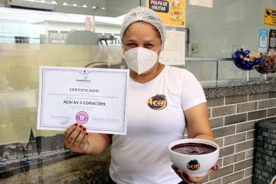 Selo "Açaí Bom Que Só" certifica primeiro estabelecimento em Ananindeua