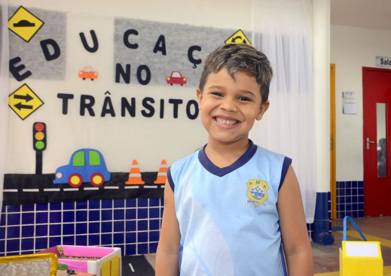 Educação de Trânsito na escola Girassol