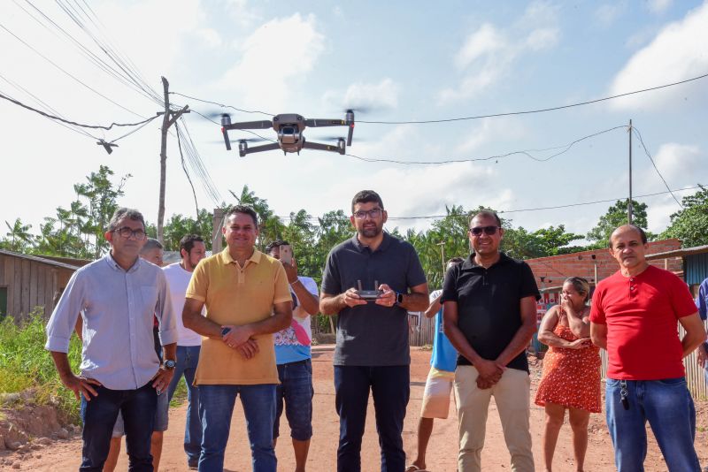 Voo inaugural para estudos de Regularização Fundiária na comunidade Guerreiros de Cristo no bairro do Paar