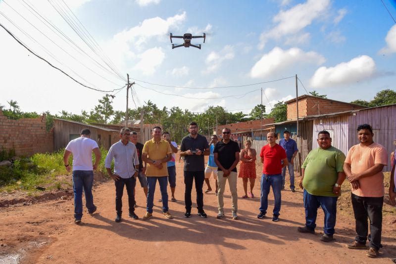 Voo inaugural para estudos de Regularização Fundiária na comunidade Guerreiros de Cristo no bairro do Paar