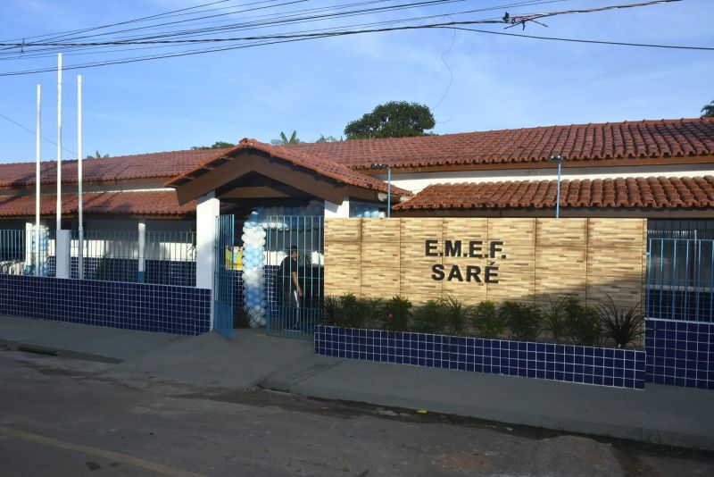 Reinauguração da Escola Municipal Saré no Distrito Industrial