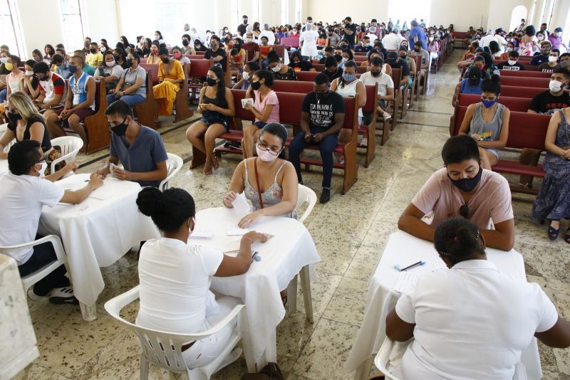 Vacinação Covid na Paróquia de Nossa Senhora do Amparo