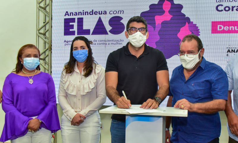 Lançamento da Campanha Agosto Lilás e Ato de Assinatura da Ordem de Serviços Casa da Mulher  Brasileira