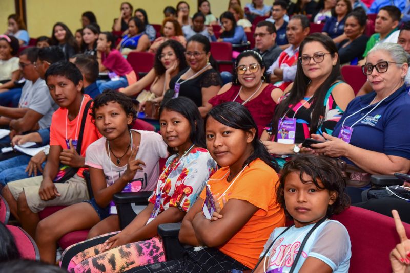 Abertura da Conferência Municipal dos Direitos da Criança e Adolescente no Auditório da Unama Br