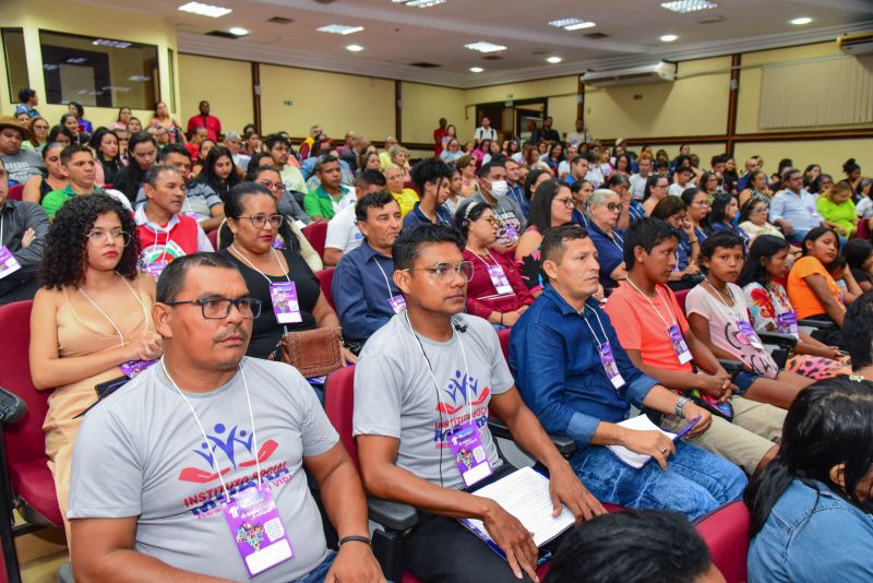 Abertura da Conferência Municipal dos Direitos da Criança e Adolescente no Auditório da Unama Br