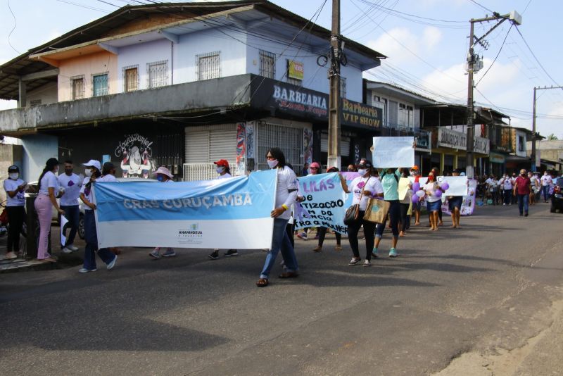 Caminhada do Agosto Lilás no Curuçambá