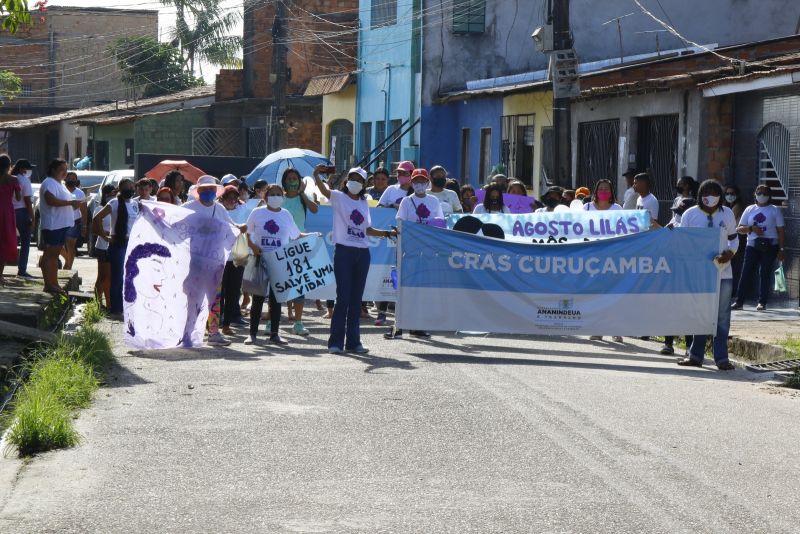 Caminhada do Agosto Lilás no Curuçambá