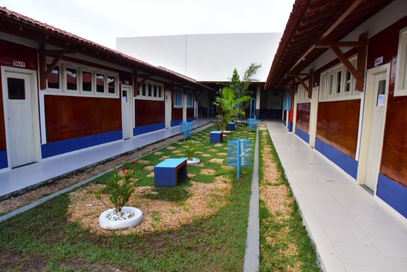 Obras finalizadas na Escola Raimunda Pinto no bairro do 40 Horas