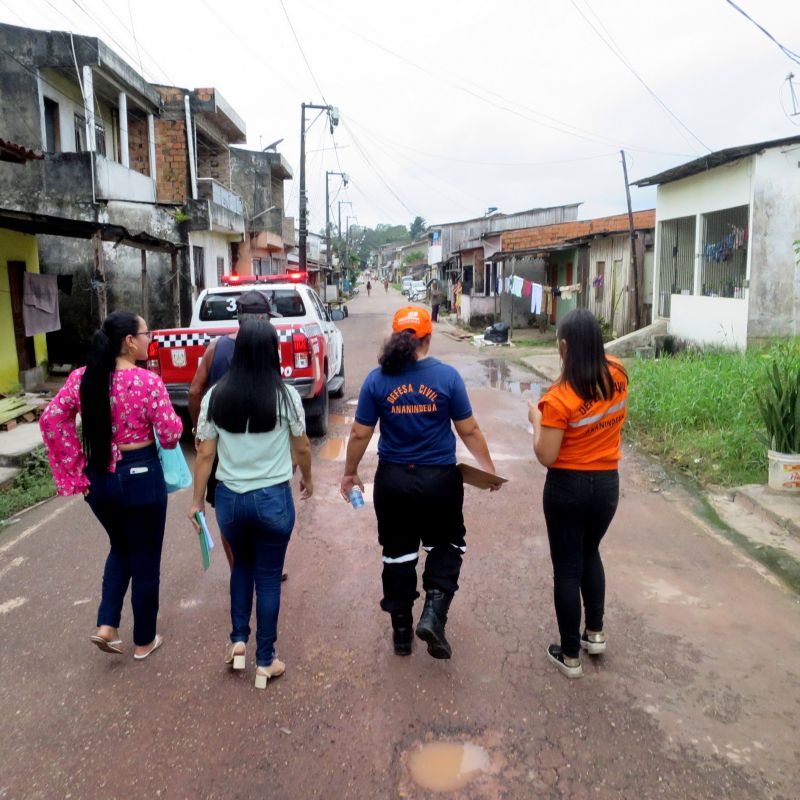 Cadastro e visitas às famílias atingidas pela forte chuva que ocorreu no dia 05 - Água Lindas