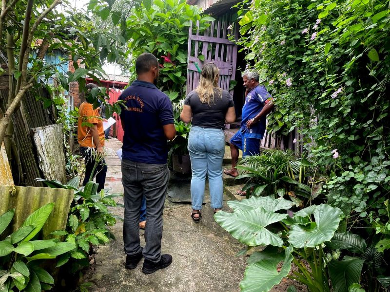 Cadastro e visitas às famílias atingidas pela forte chuva que ocorreu no dia 05 - Água Lindas