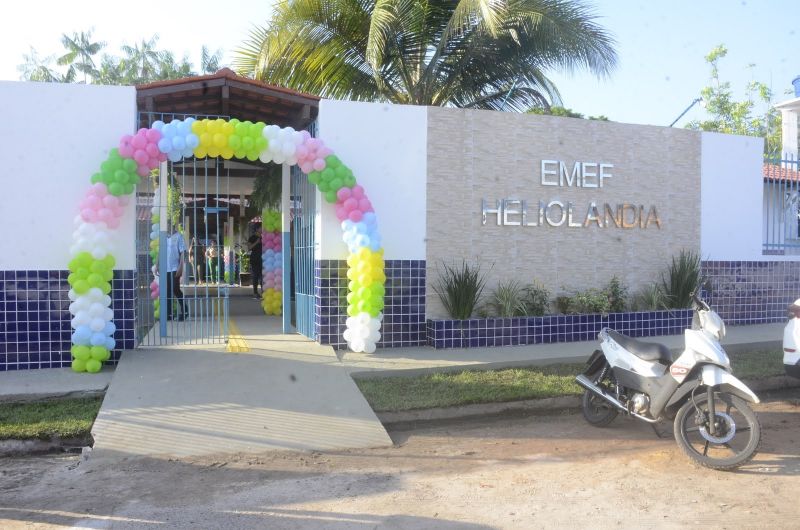 Inauguração da 49° Unidade de Educação EMEF Heliolândia no Distrito Industrial