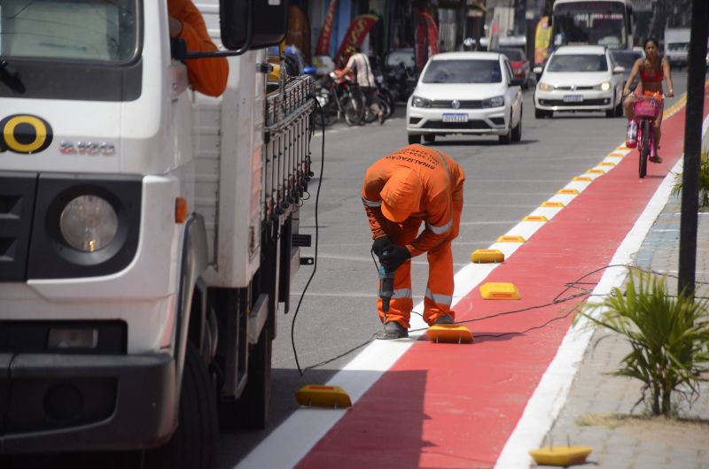 Serviço de pintura e sinalização da Sn 21