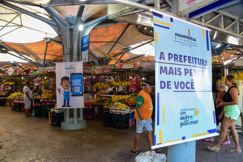 Entrega de equipamentos para feirantes da feira Cidade Nova IV e lançamento do aplicativo Feira Top Ananin
