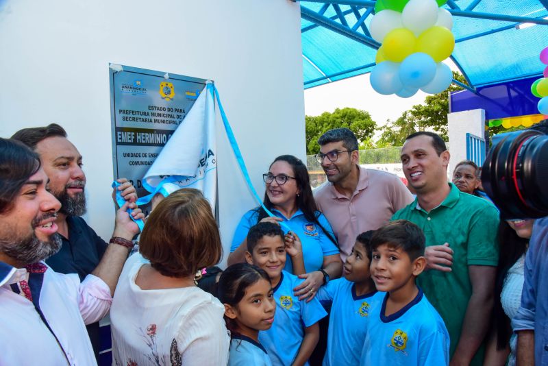Inauguração da unidade de Educação EMEF Herminio Calvinho Filho na rodovia dos Trabalhadores na Cidade Nova