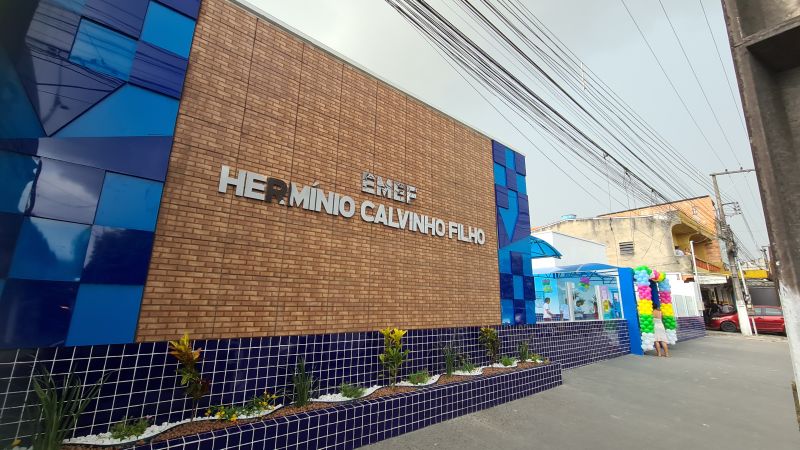 Inauguração da unidade de Educação EMEF Herminio Calvinho Filho na rodovia dos Trabalhadores na Cidade Nova