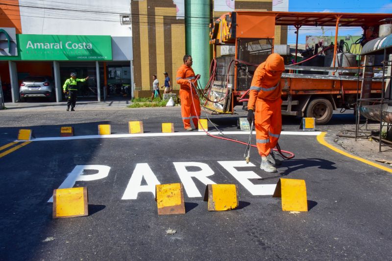 Sinalização de Vias na Sn 22 na Cidade Nova V