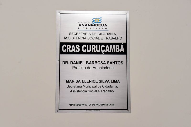 Inauguração do Centro de Assistência Social Cras no bairro do Curuçambá