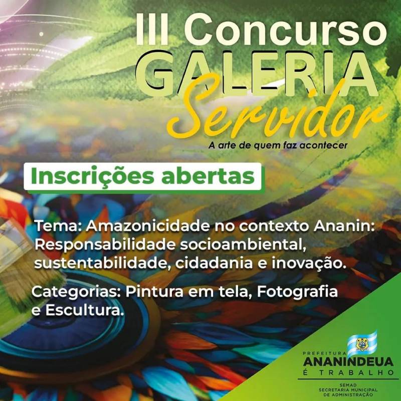 Inscrições Abertas: Concurso de arte para servidores 