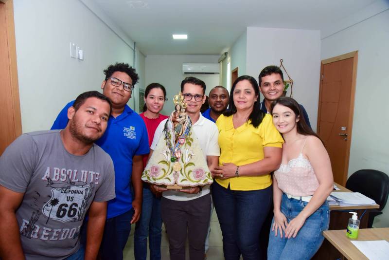 Imagem Peregrina de Nossa Senhora de Nazaré Visita a sede da SEMAD