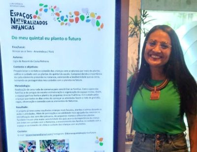 Professora da Rede Municipal de Ensino de Ananindeua é selecionada e expõe projeto em conferência internacional sobre a infância