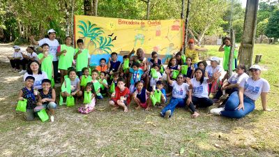 Projeto “Brincadeira de Quintal” mobiliza comunidade ribeirinha em Ananindeua