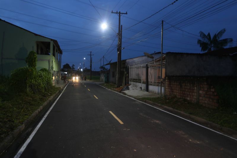 Inauguração de ruas pavimentadas do residencial Hokkaido no bairro de Águas Brancas