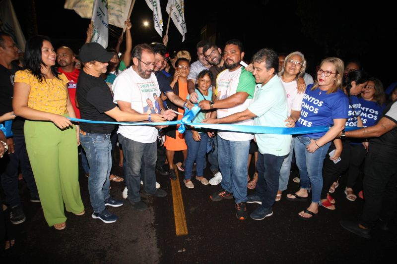 Inauguração de ruas Requalificadas e Pavimentadas no Novo Icuí, bairro Icuí Guajará