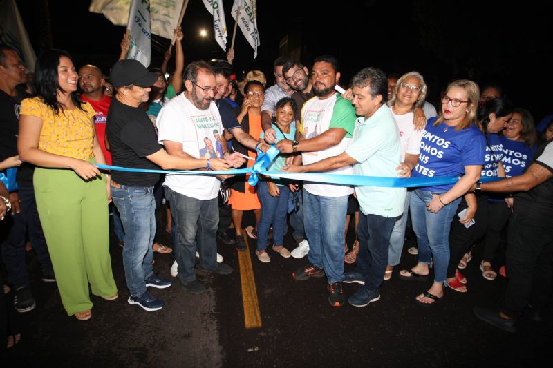 Inauguração de ruas Requalificadas e Pavimentadas no Novo Icuí, bairro Icuí Guajará